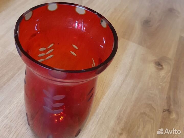 Ваза цветное стекло