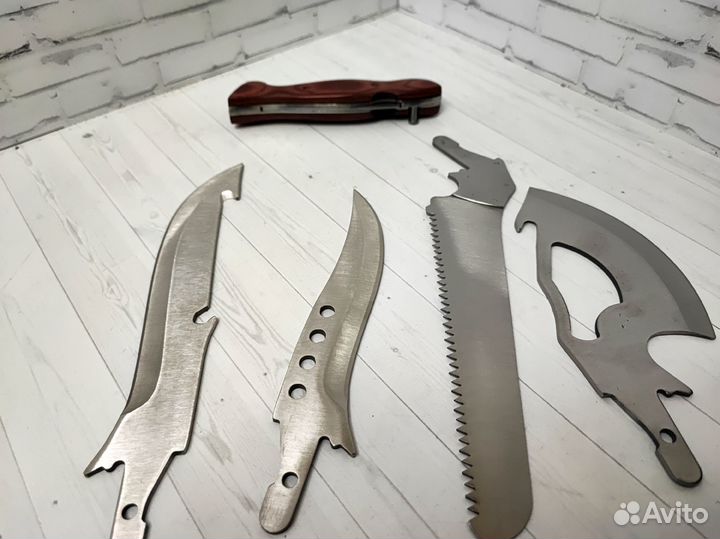 Набор туристический, пила, топор, 2 ножа, в чехле