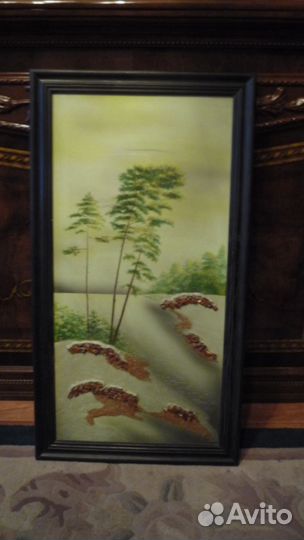 Картина с янтарем