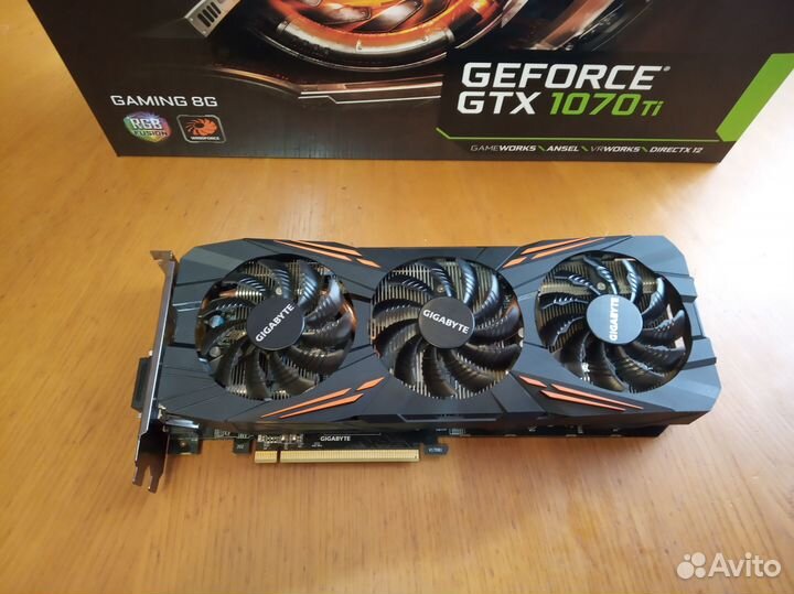 Видеокарта gigabayte geforce GTX 1070 TI 8 GB