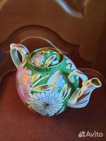 Чайник фарфоровый. Дулёво. СССР