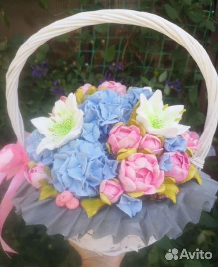 Сладкие букеты из зефира