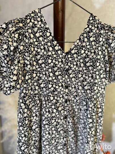 Платье в цветочек zara