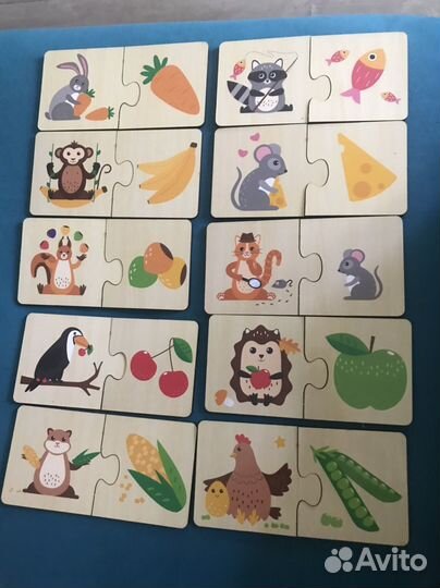 Деревянные игрушки пакетом