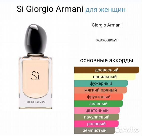 Si Giorgio Armani 100 мл