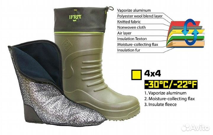 Термосапоги зимние до минус 30C