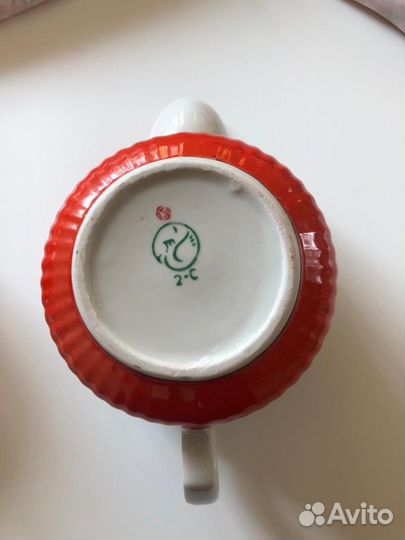 Заварочный чайник фарфор «Горох« СССР