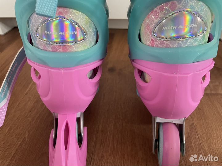 Роликовые коньки детские размер 34-37