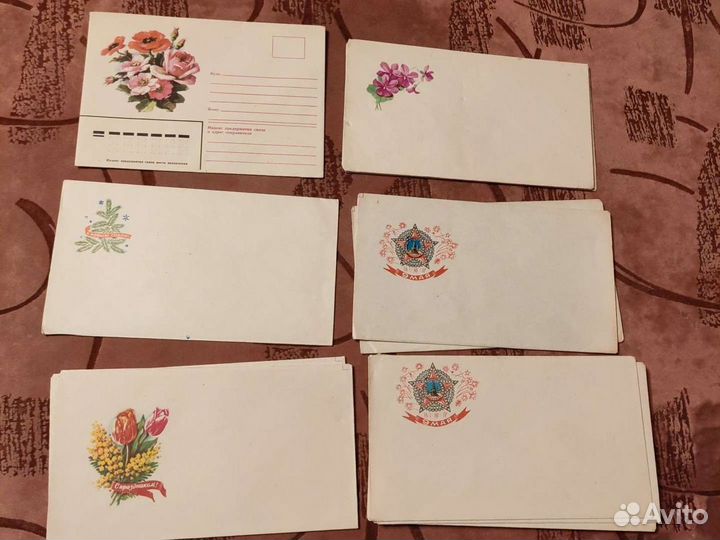 Открытки почтовые конверты СССР