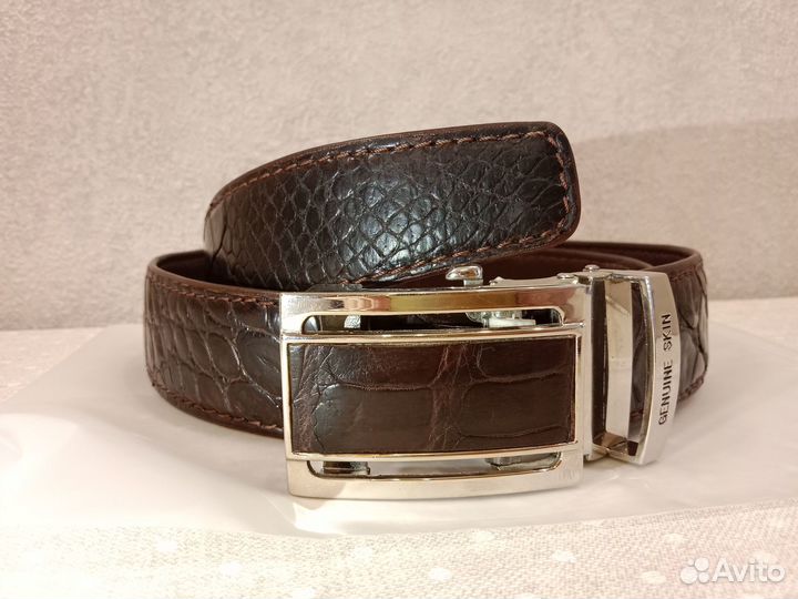 Ремень мужской кожа крокодила