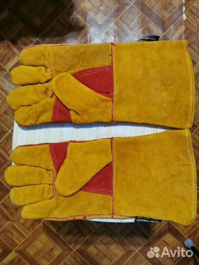 Краги замшевые