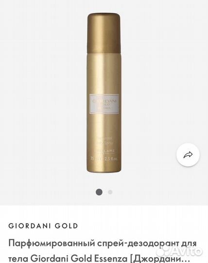 Парфюмированный спрей-дезодорант