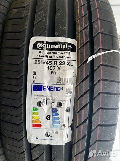 Continental ContiSportContact 5 ContiSeal 255/45 R22 и 285/40 R22 107Y