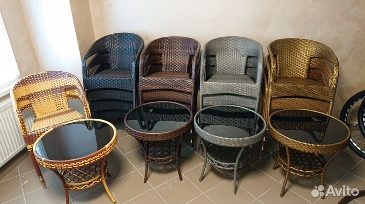 Садовая мебель из ротанга набор