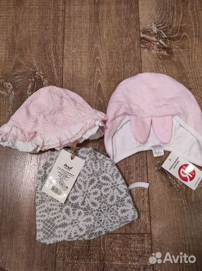 Шапка и панамка для девочки