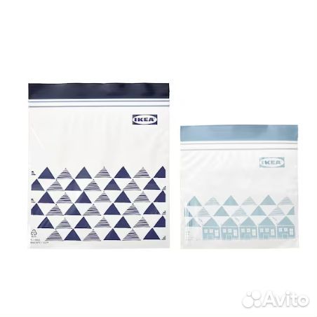 Многоразовый пакет с застежкой Икеа Истад, 60 шт