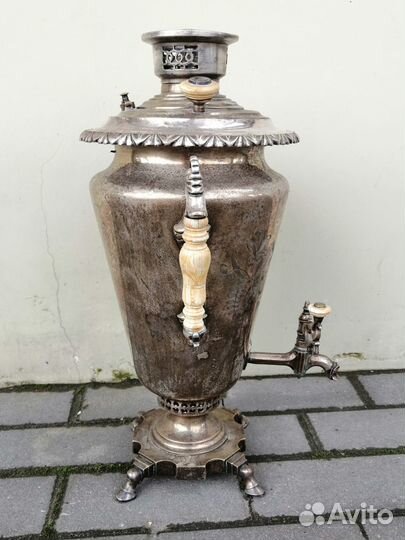 Самовар рюмка, цыганка. Посеребрение. аиз