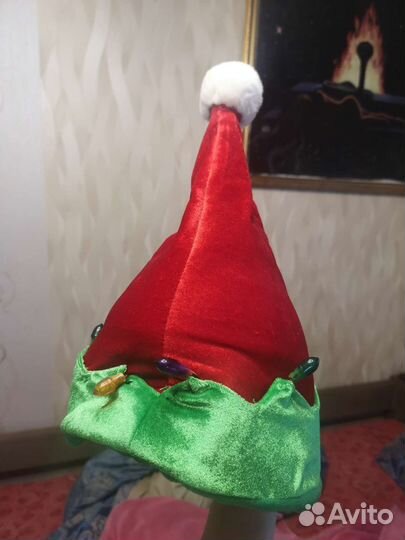 Шапка клоуна на батарейках