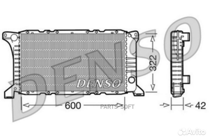 Denso DRM10097 Радиатор 600x322