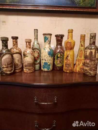 Декорированные бутылки