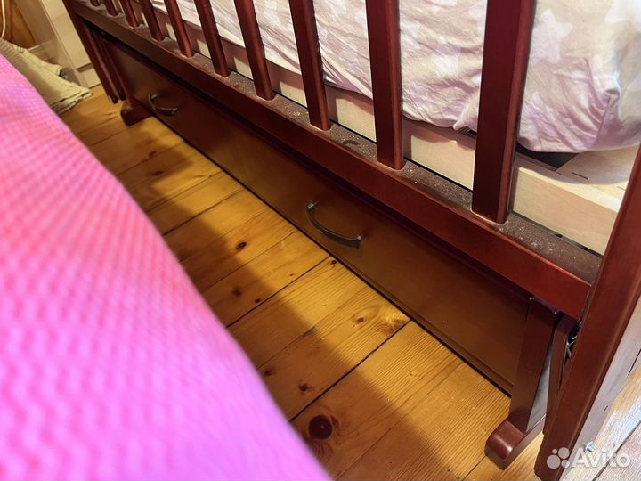 Детская кроватка 120х60 + матрац + наматрасник