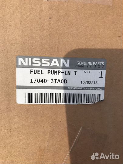 Топливный насос nissan teana