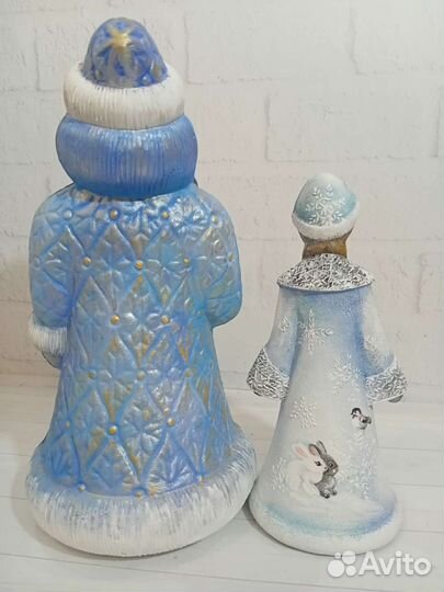 Дед Мороз и Снегурочка СССР. Авторская роспись