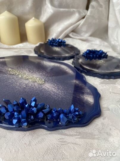 Поднос из эпоксидной смолы