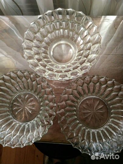 Салатницы стеклянные времён СССР, ретро