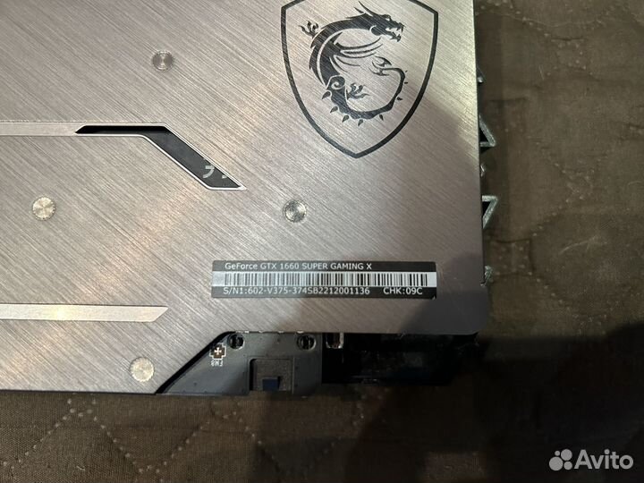Видеокарта Nvidia Geforce GTX 1660 Super 6гб