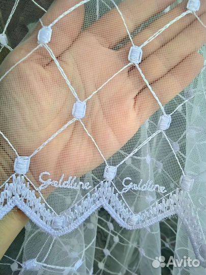 Тюль белая бу, высота 2,60, ширина 5,00 метров