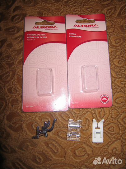 Лапки для кожи, бархата и т.п., к швейным машинам