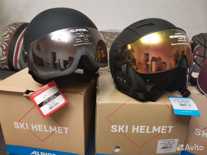 Шлем с визором Alpina Jump 2.0 qvmm Arber Visor
