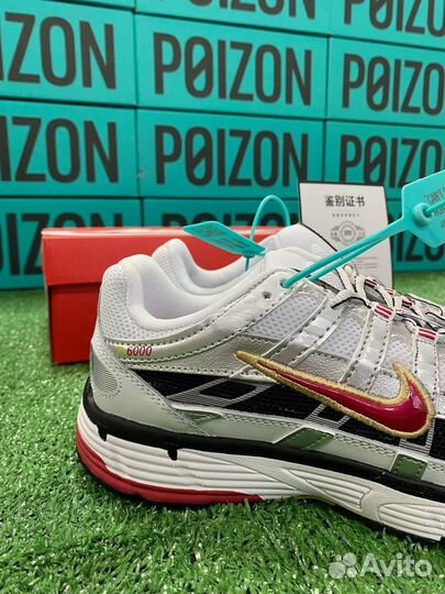 Nike P6000 White Red серебряные Оригинал Poizon