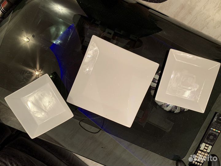 Тарелки квадратные