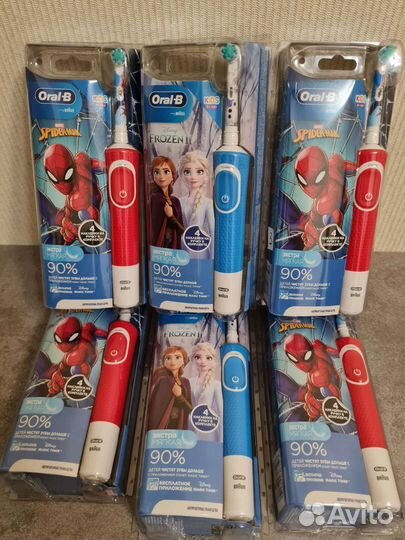 Детская электрическая зубная щетка oral-b