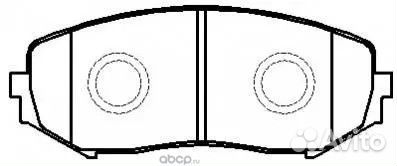 Колодки тормозные дисковые задние, комплект Hsb