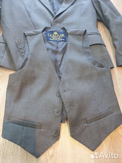 Костюм gulliver 122-128 серый