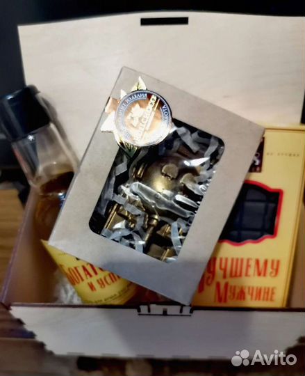 Подарочные наборы,деревянная коробка с гравировкой