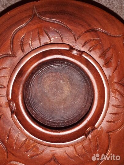 Пепельница деревянная резная, Индонезия