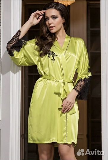 Халат натуральный шелк новый размер 42-46