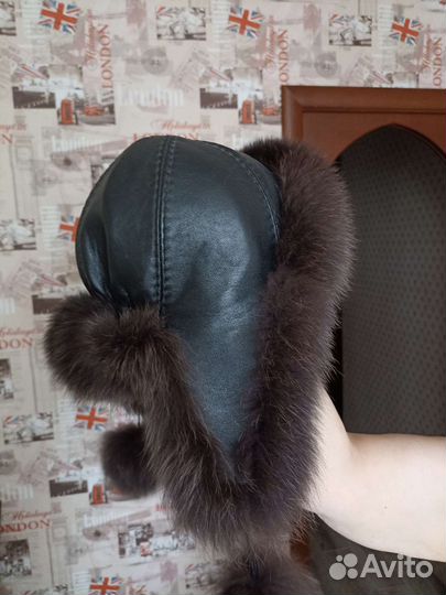 Норковая шапка мужская новая