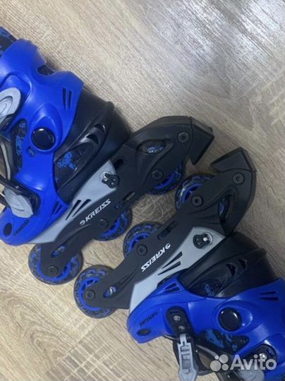 Детские роликовые коньки kreiss синие