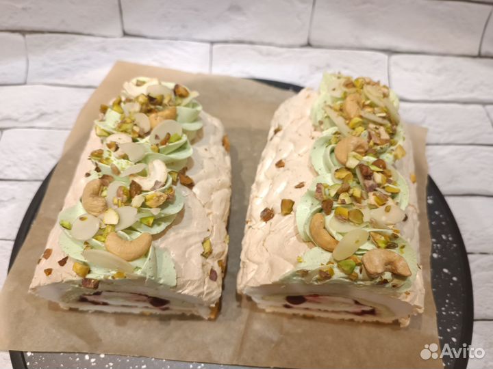 Меренговый рулет (+пп), Бенто-торт, Cake to GO