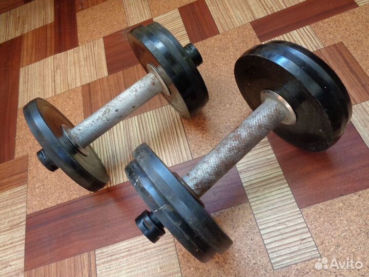 Гантели разборные, б/у (10 кг)