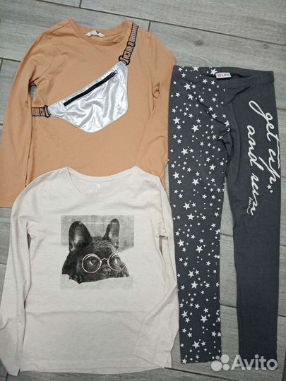 Вещи пакетом на девочку 146см