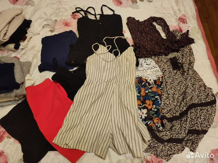 Огромный пакет женской одежды xs