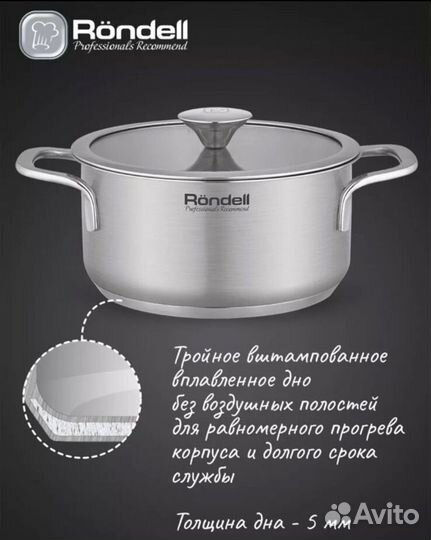 Кастрюля Rondell modern 2л