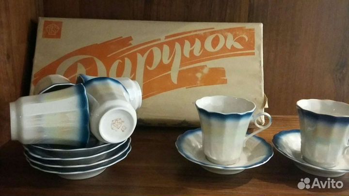 Кофейный фарфоровый сервиз 