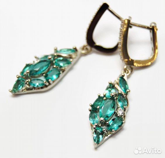 Серебряные серьги новые